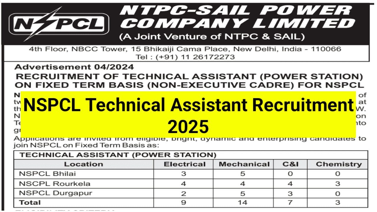 NSPCL-Technical-Assistant-Recruitment-2025